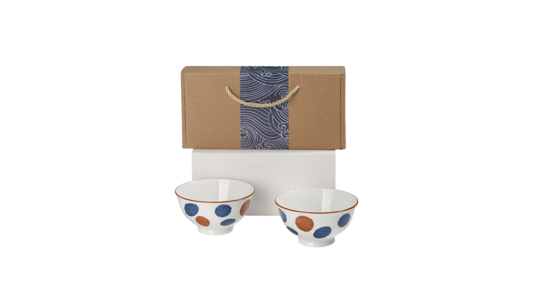 Akiro Blue Porcelain Duo