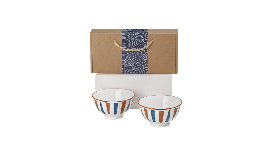Akiro Blue Porcelain Duo