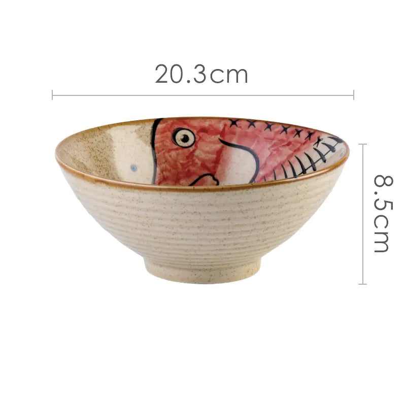 5pcs Akiro Ceramic Ramen Bowl