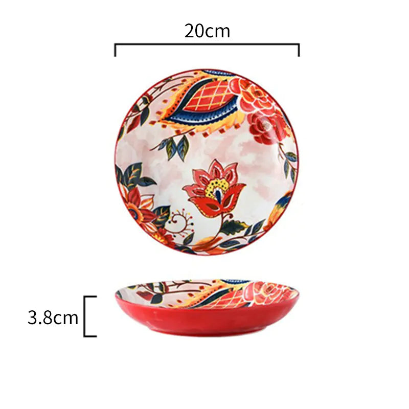 Akiro Painted Tableware Set