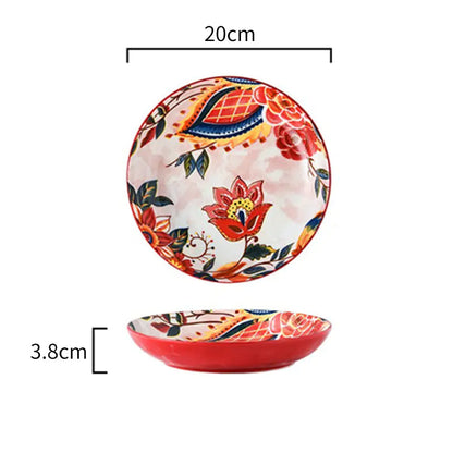 Akiro Painted Tableware Set