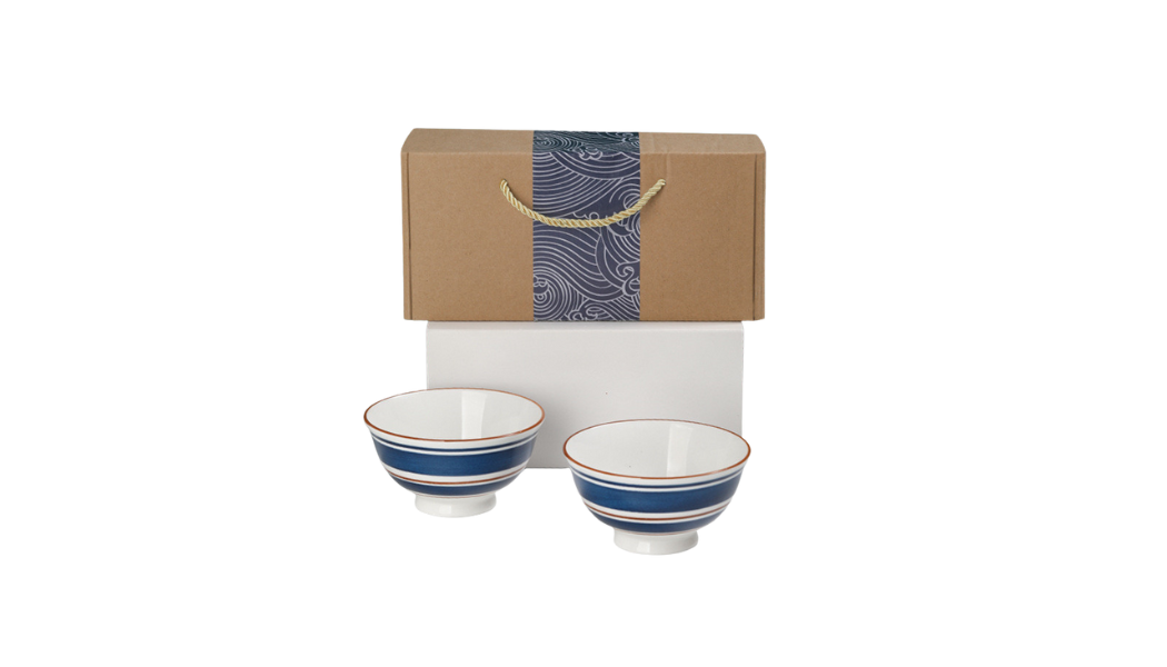 Akiro Blue Porcelain Duo