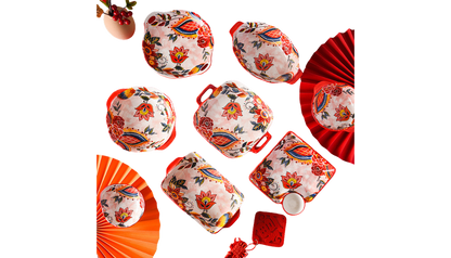 Akiro Painted Tableware Set