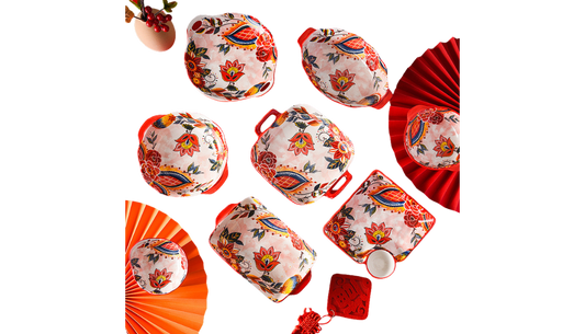 Akiro Painted Tableware Set