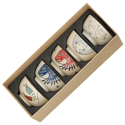 5pcs Akiro Ceramic Ramen Bowl