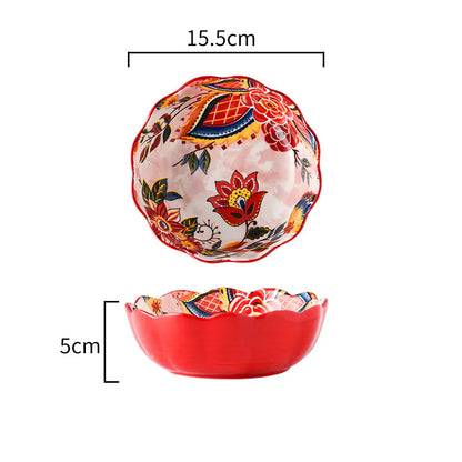 Akiro Painted Tableware Set